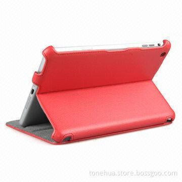 Notebook Design PU Leather Case for iPad Mini, Comfortable to Carry